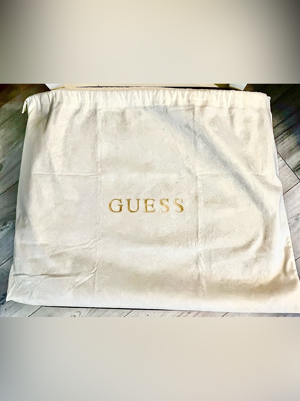Guess Anise Large Black Satchel with Shiny Gold-Tone Hardware NWOT - Picture 6 of 6